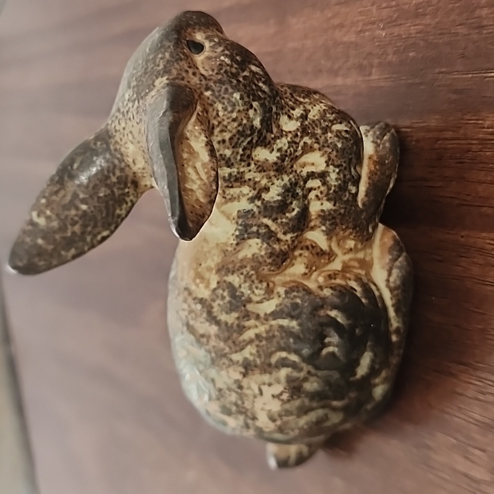 Otagiri OMC Vintage Pair Ceramic Bunny Rabbit Figurines Japan 1970s Brown 3” - Picture 7 of 13
